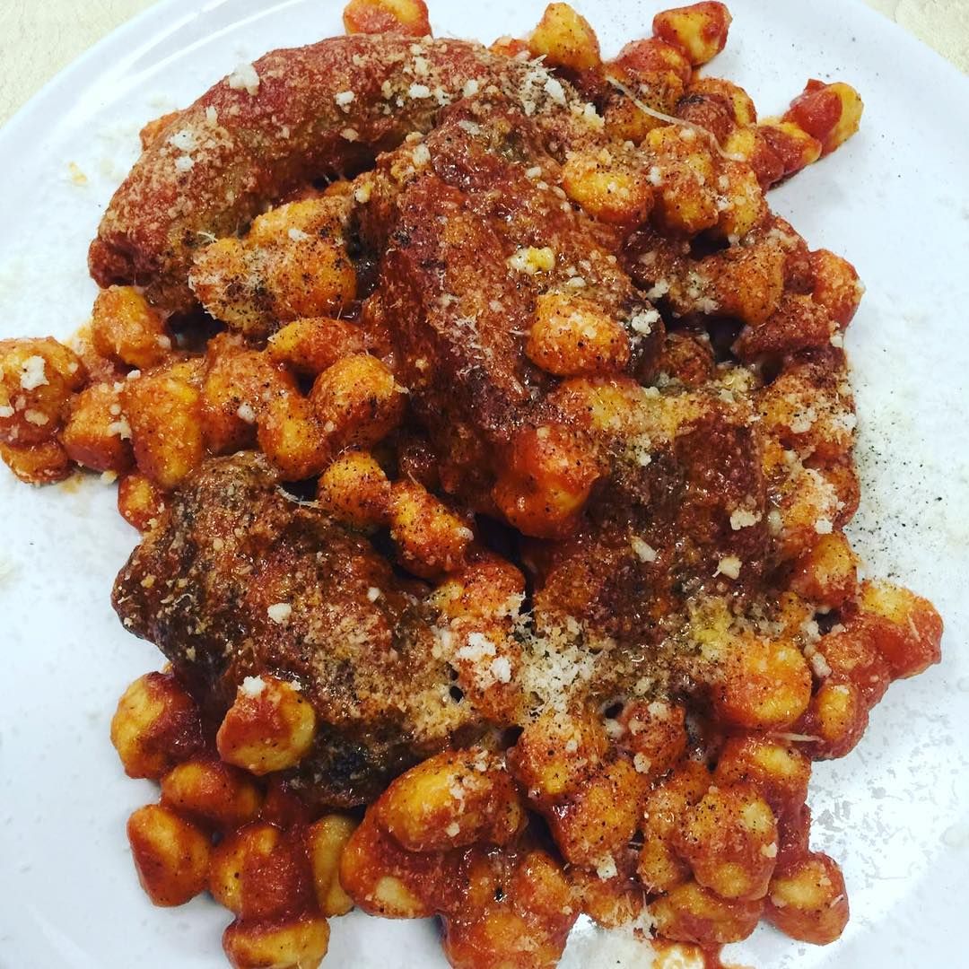 Gnocchi with sauce
