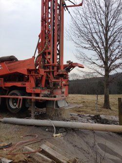 Russell Well Drilling Truck at work - Russell Well Drilling in Taylorsville, NC