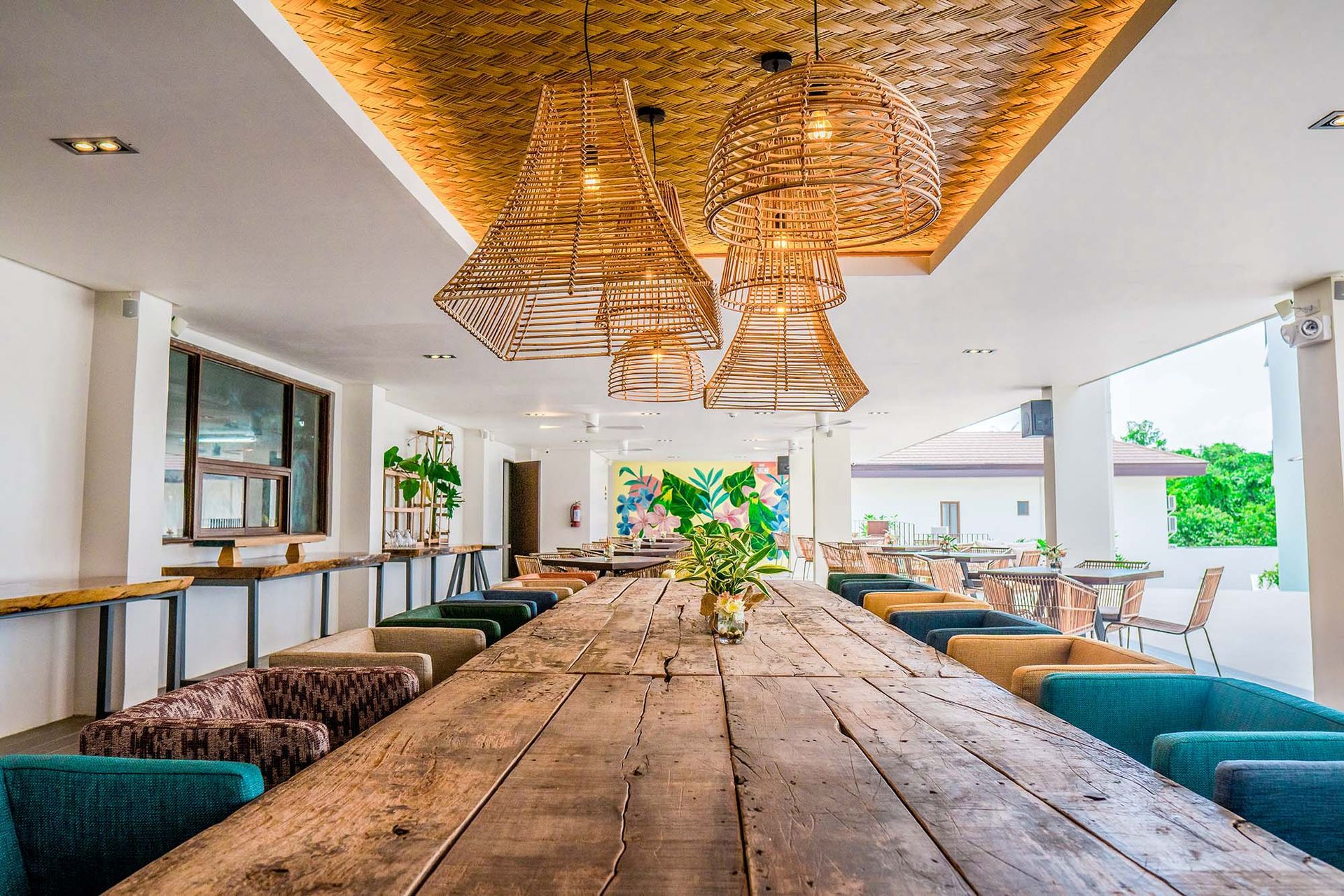 in-house dining restaurant at charlie's el nido for days when it rains