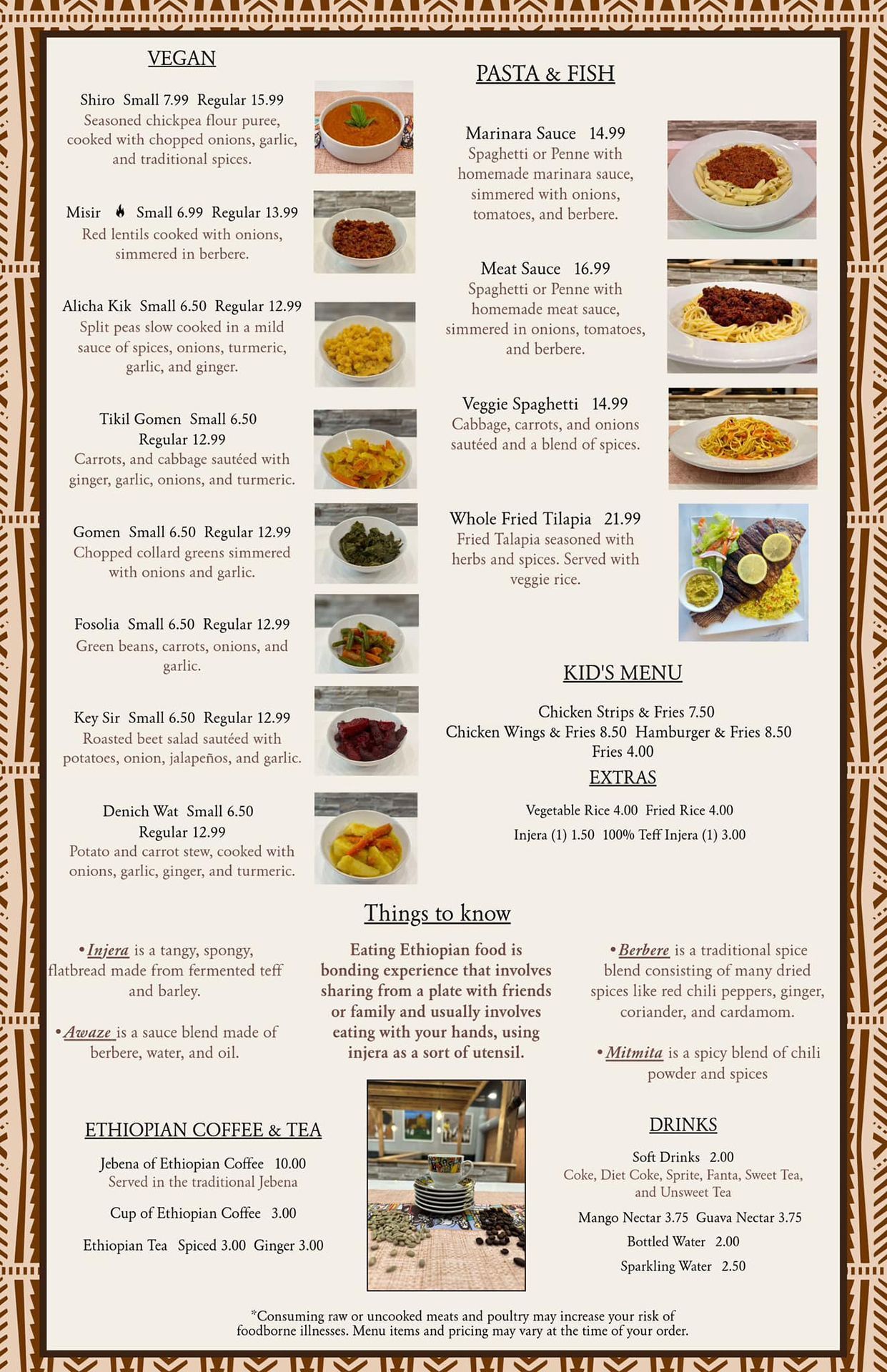 food menu 2