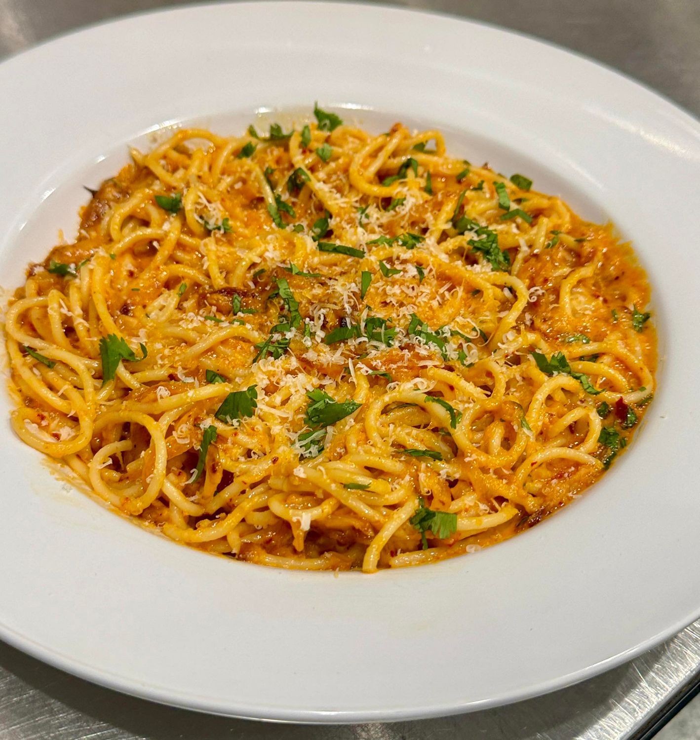 Plate of spaghetti