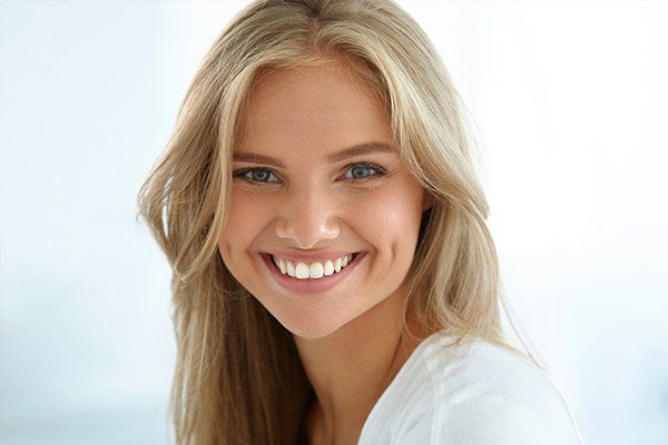 Smiling Lady With White Teeth — Antioch, CA — New City  Dental Practice