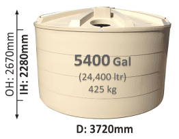 24400-Litre-Round-Poly-Water-Tank-QLD
