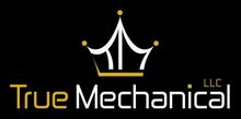 The logo for true mechanical llc has a crown on it.