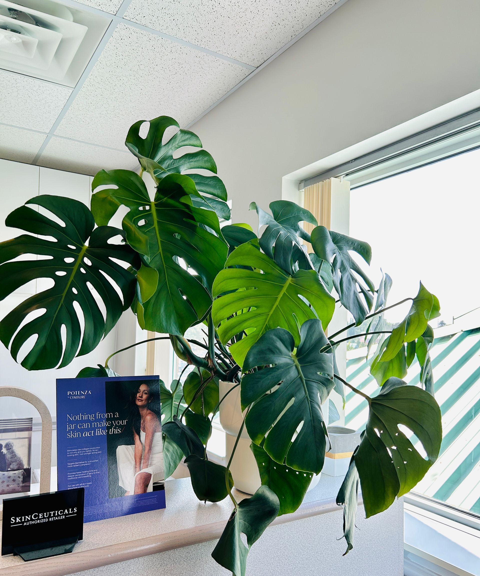 A woman is getting a facial treatment with a machine on her face.
