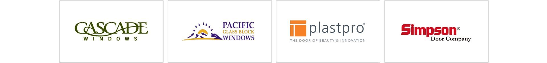 Cascade Windows, Pacific Glass Block Windows, PlastPro, Simpson Door Company