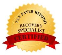 tax payer recovery specialist certified badge
