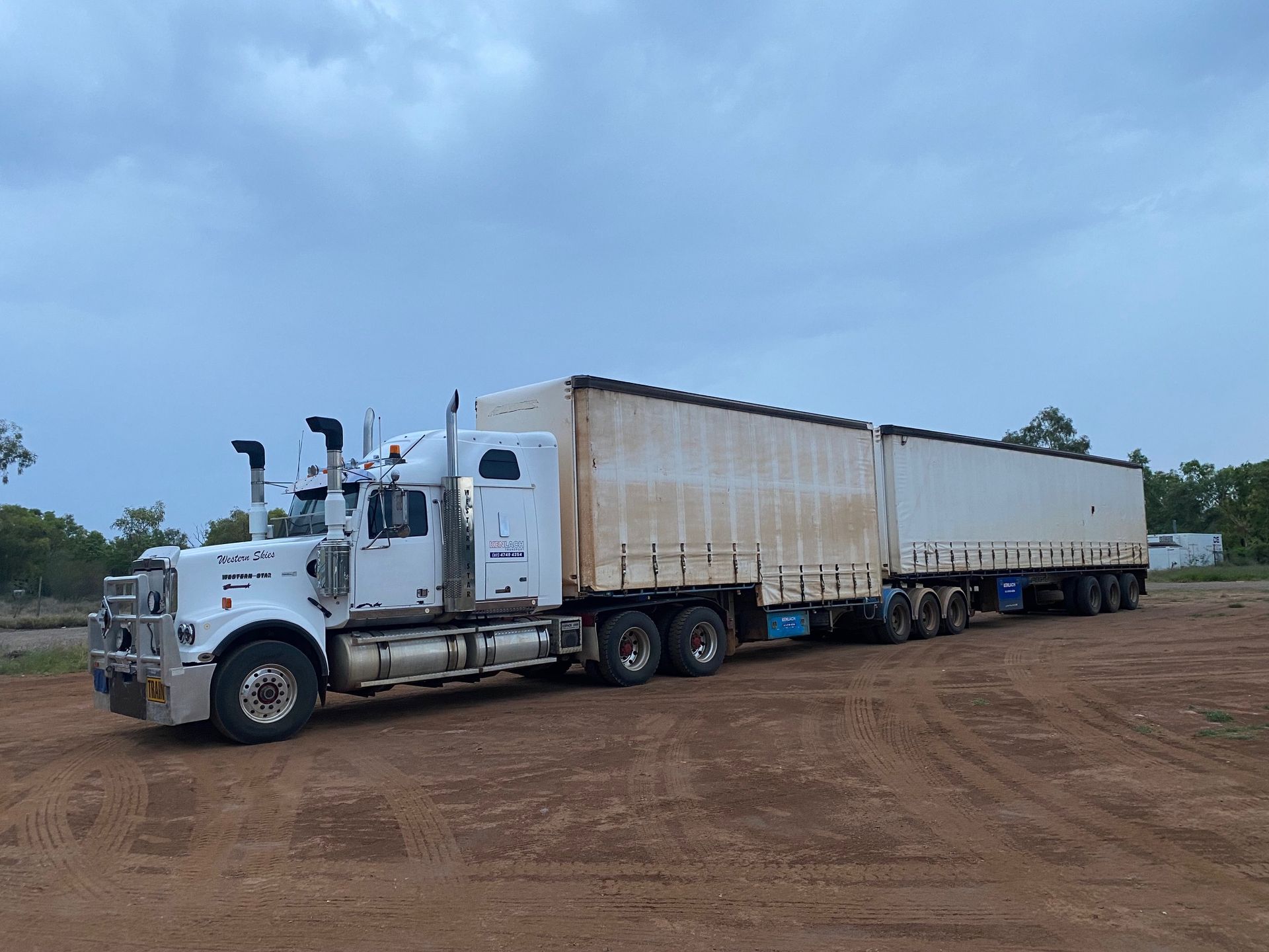 Cars, Vans, and Trucks Parked — Freight Company in Mount Isa, QLD