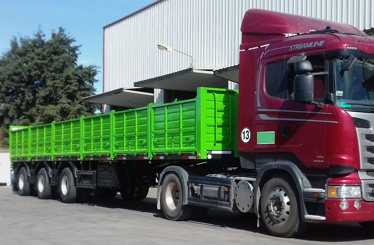Semirremolque barandas volcables | 1+1+1 | PBTC 55.5T