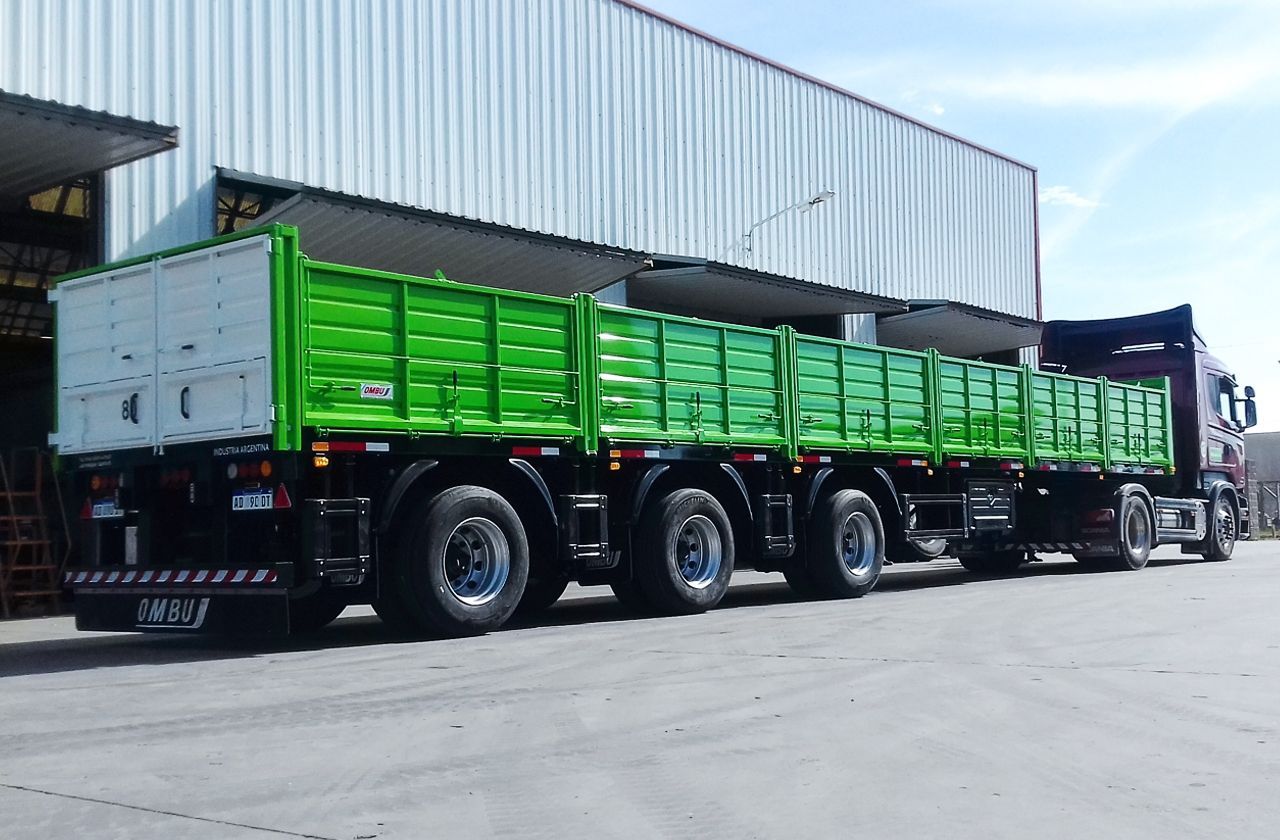 Semirremolque barandas volcables | 1+1+1 | PBTC 55.5T