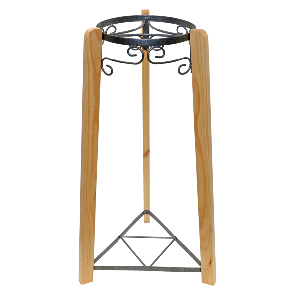 Clear glass jug with handle and white cap.