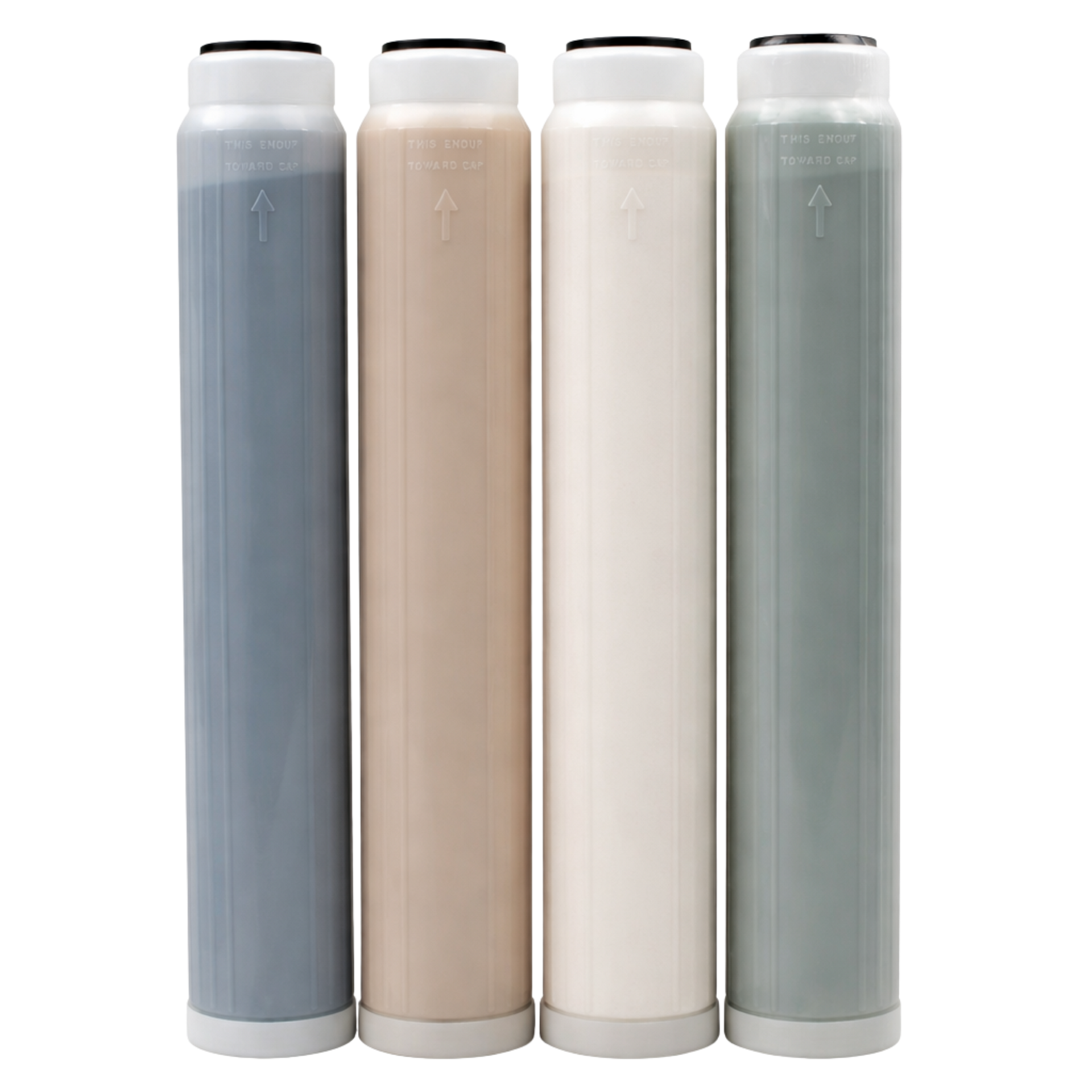 Cream-colored metal plant stand with ornate top and triangular base, empty.