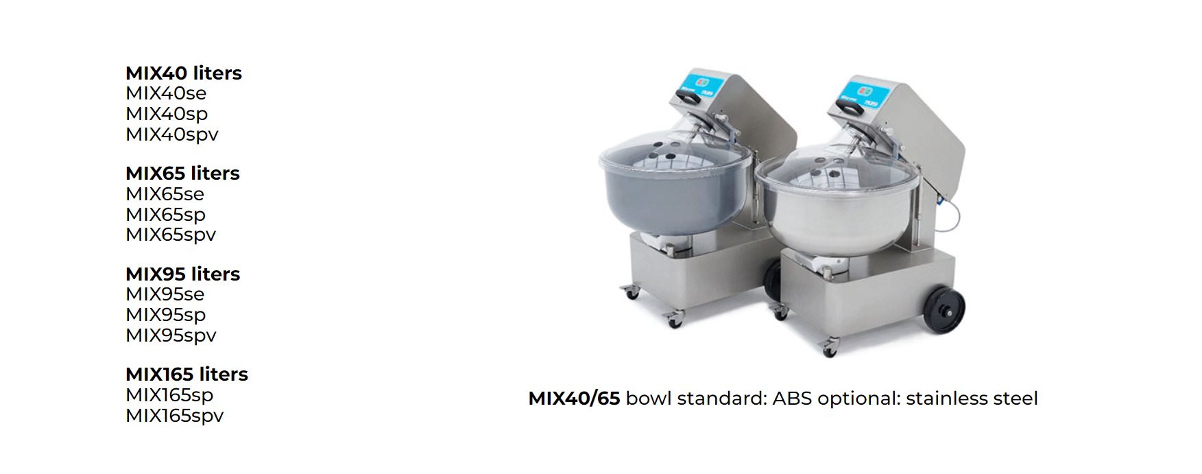 Two mixers are sitting next to each other on a white background.