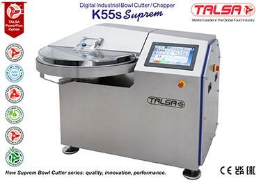 A digital industrial bowl cutter chopper k55s supreme by talsa