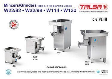 A poster for mincer / grinders table or free standing models w22 / 82 w32 / 98 w114 w130
