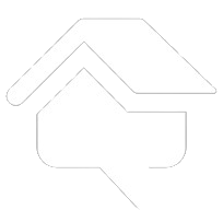 A black and white drawing of a house with a roof.