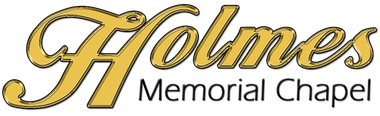 Holmes Memorial Chapel Logo with black text for Memorial Chapel