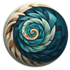 A circle with a spiral in the middle of it