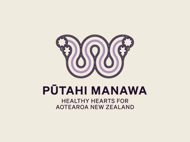The logo for putahi manawa healthy hearts for aotearoa new zealand