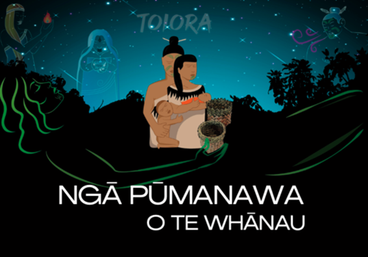 A poster that says nga pumanawa o te whanau on it