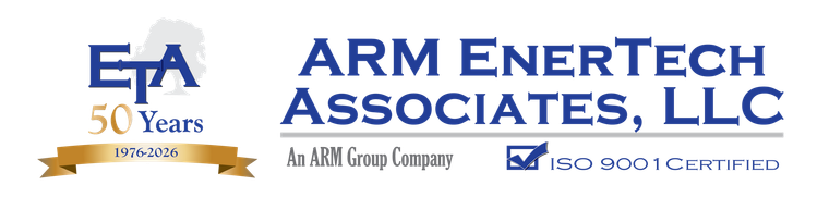 ARM Enertech 50th anniversary company logo