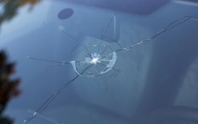 Cracked windshield — Auto glass replacement in Fargo,, ND
