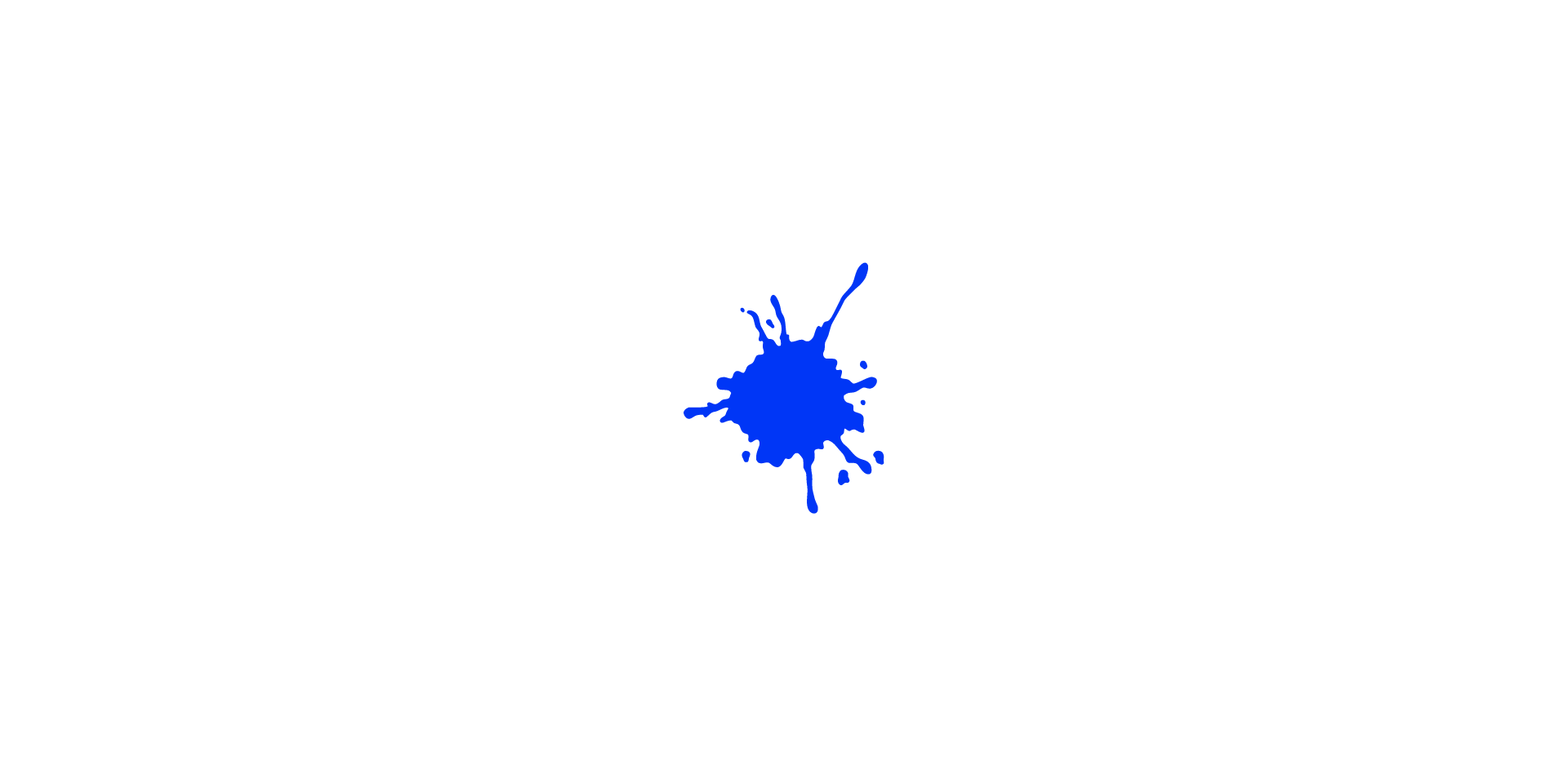 Small Blue Paint Splash