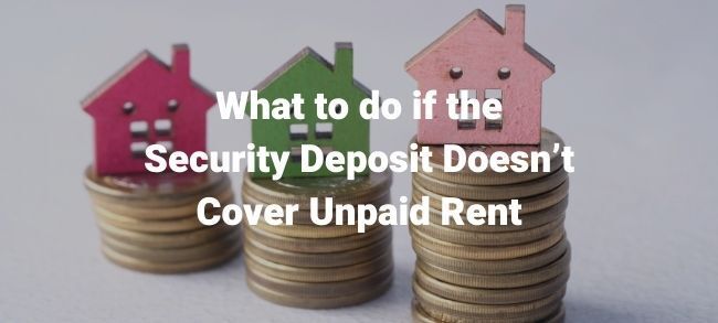 tenants deposit for unpaid rent