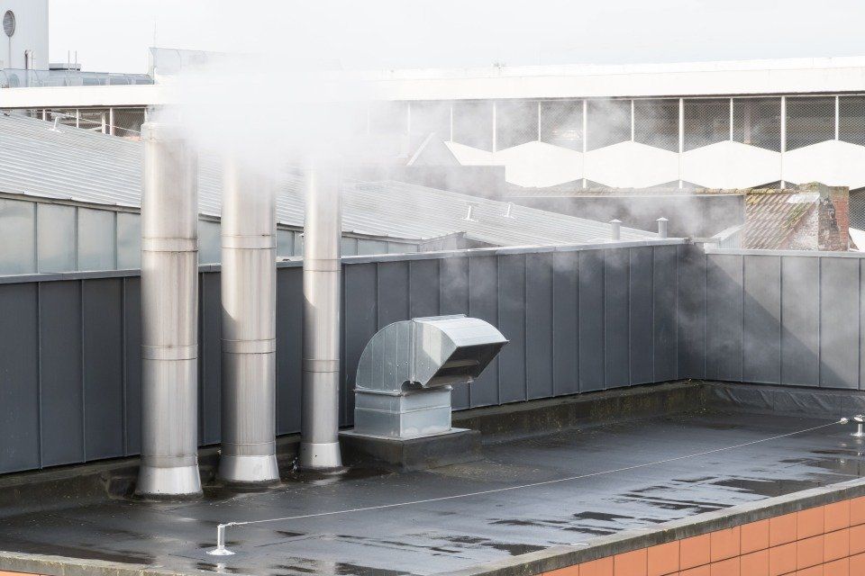 canne fumarie industriali in acciaio