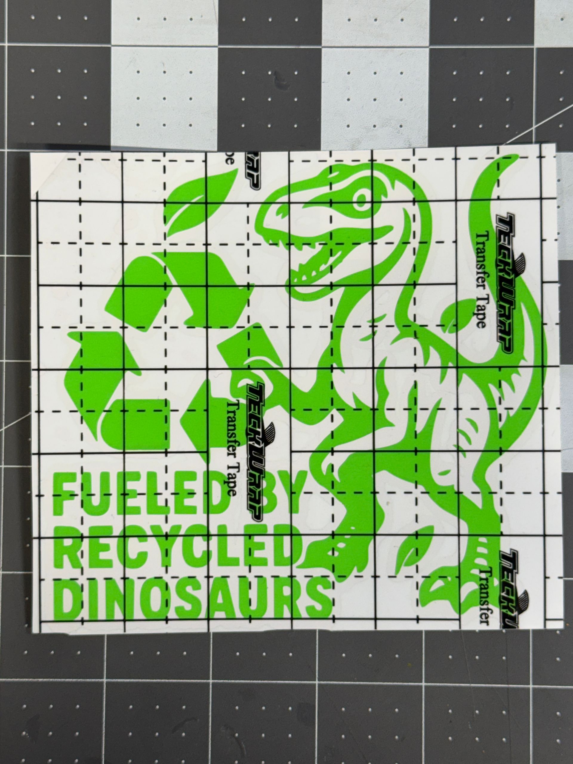 Fueled by Recycled Dinosaurs Decal