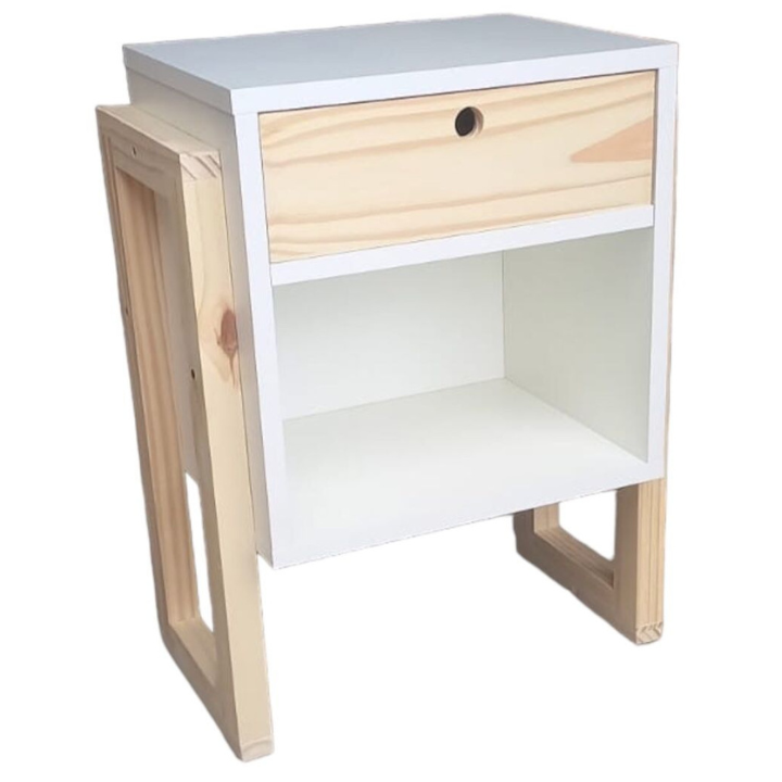 Mesa de Luz retro o Nordica 1 cajon