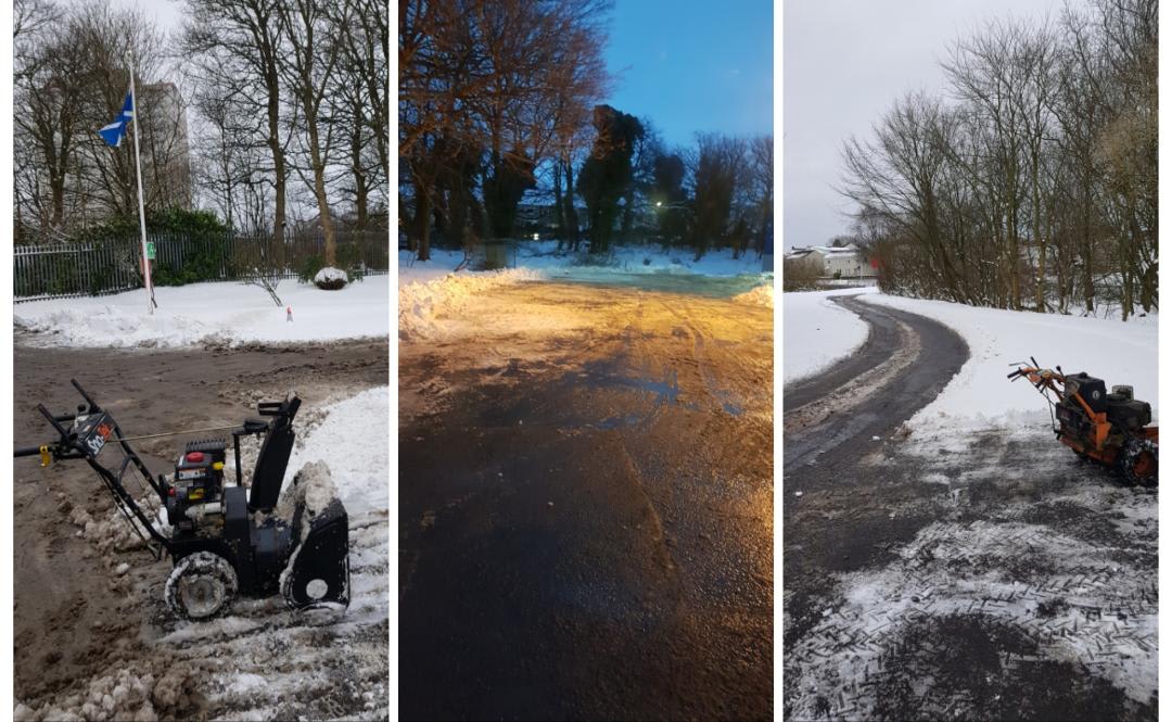 b&w and colour photos