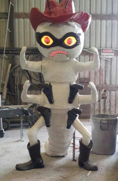 A pest control company mascot in League City, TX