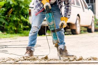 Workers With Concrete Breaker Electric — Kansas City, KS — REMCO Demolition, LLC Workers With Concrete Breaker Electric — Kansas City, KS — REMCO Demolition, LLC