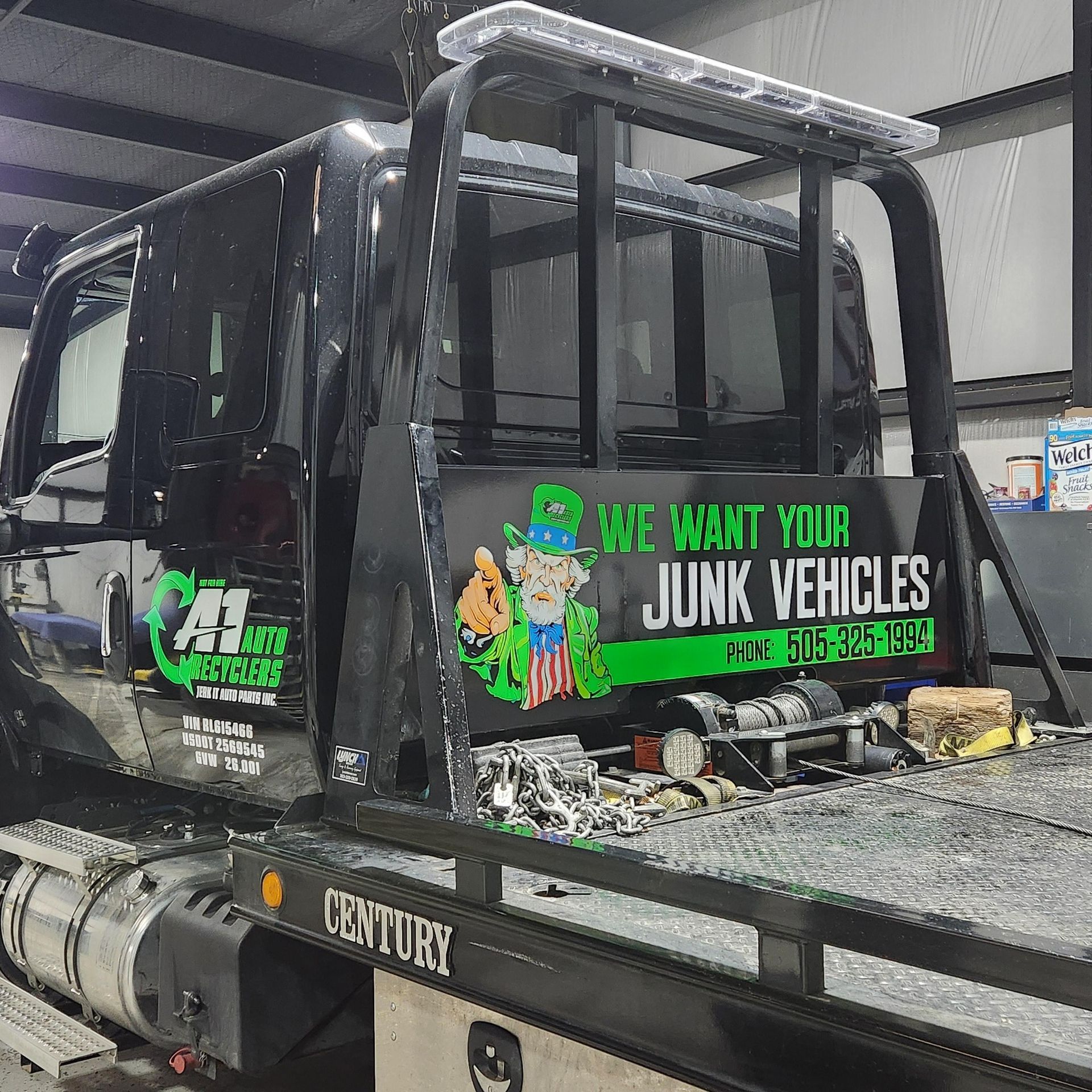 A1 Auto Recyclers tow truck
