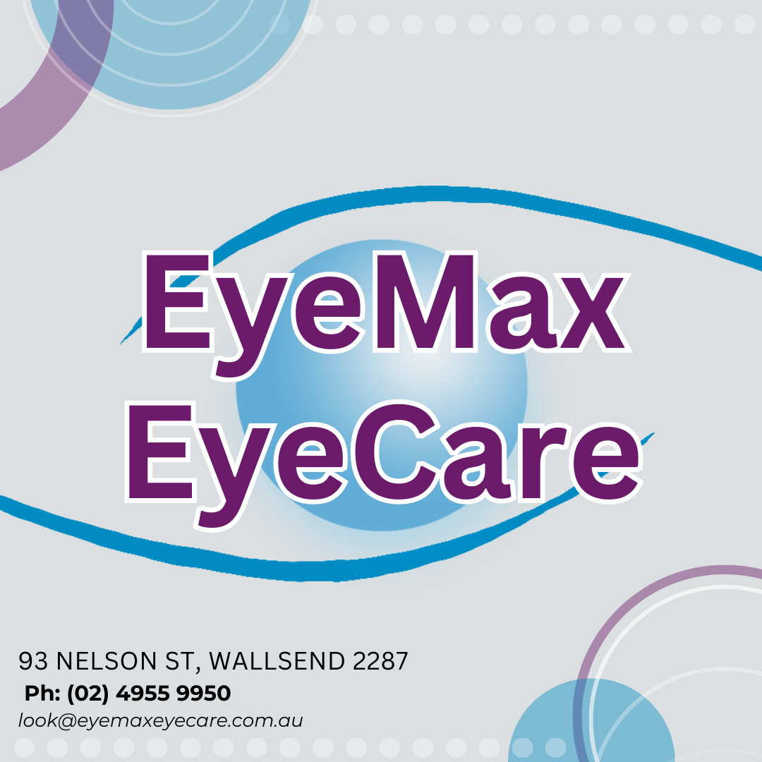 Eyemax Eyecare contact details on the image— Optometrist in Wallsend, NSW