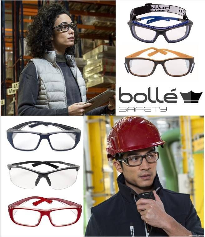 A collage of glasses in which men and women showing safety glasses — Optometrist in Wallsend, NSW