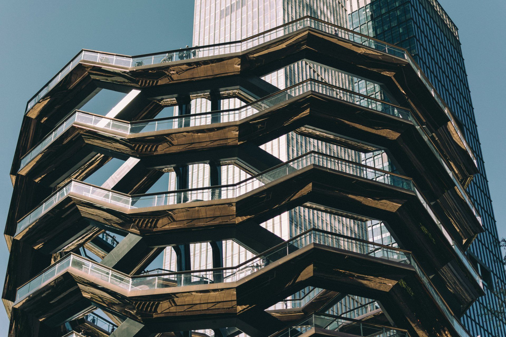 modern in new york usa united states architecture architectural nyc thomas haterwick vessel highline