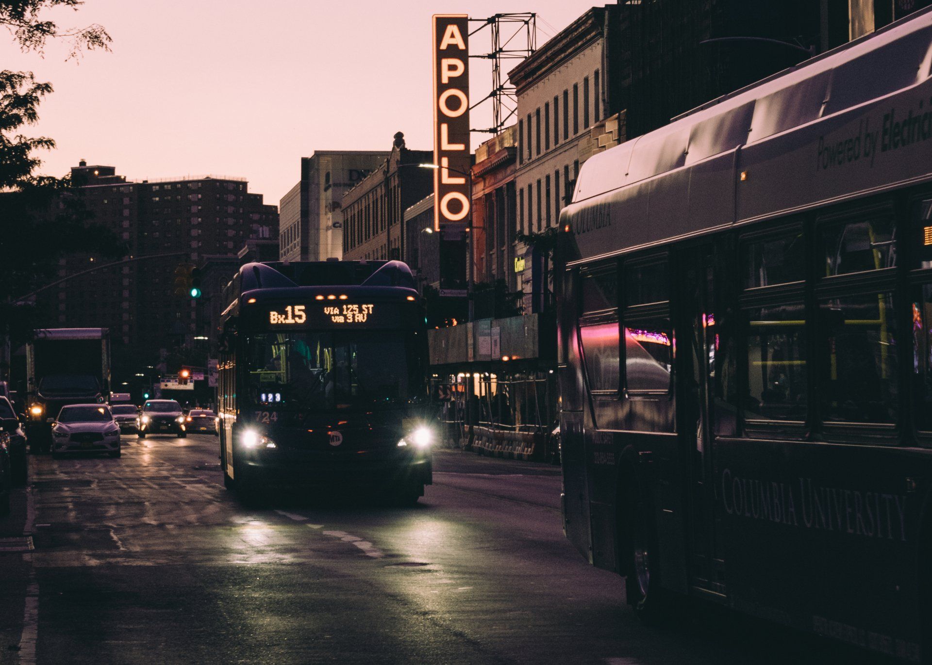 Sunset's light in Harlem NYC apollo theater