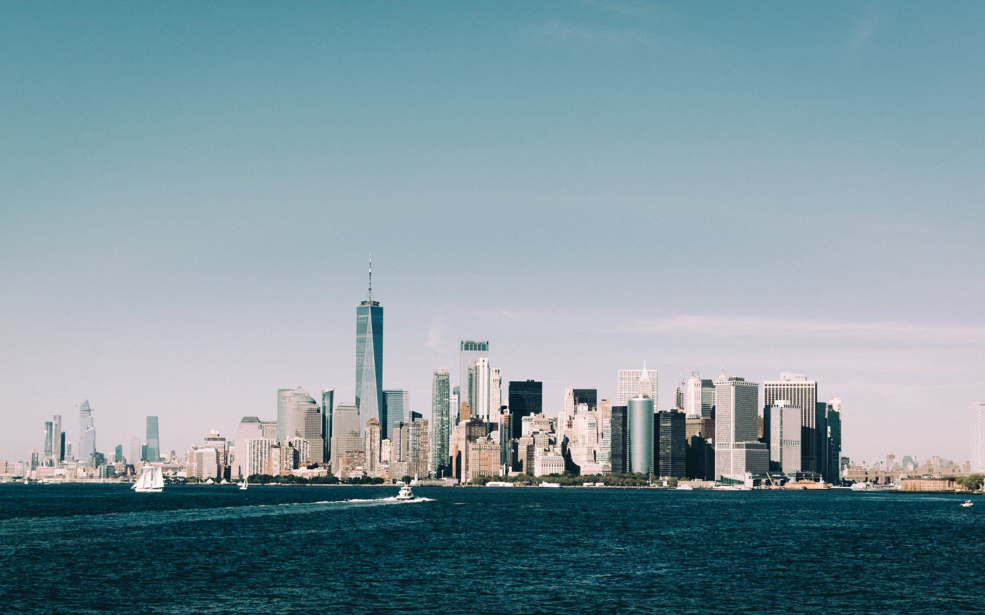 view from the ferry Newyork new york cityscape landscape