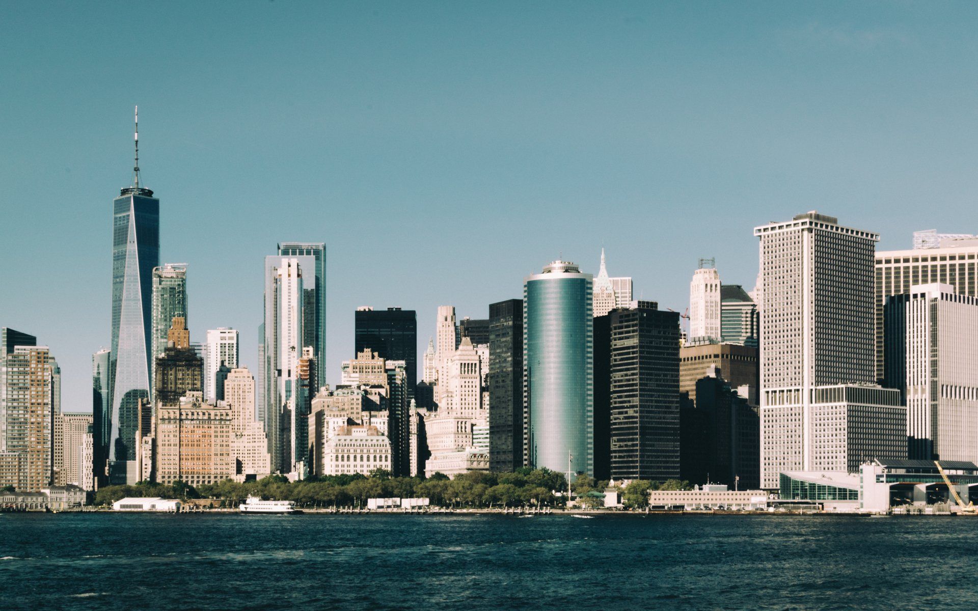 view from the ferry Newyork new york cityscape landscape