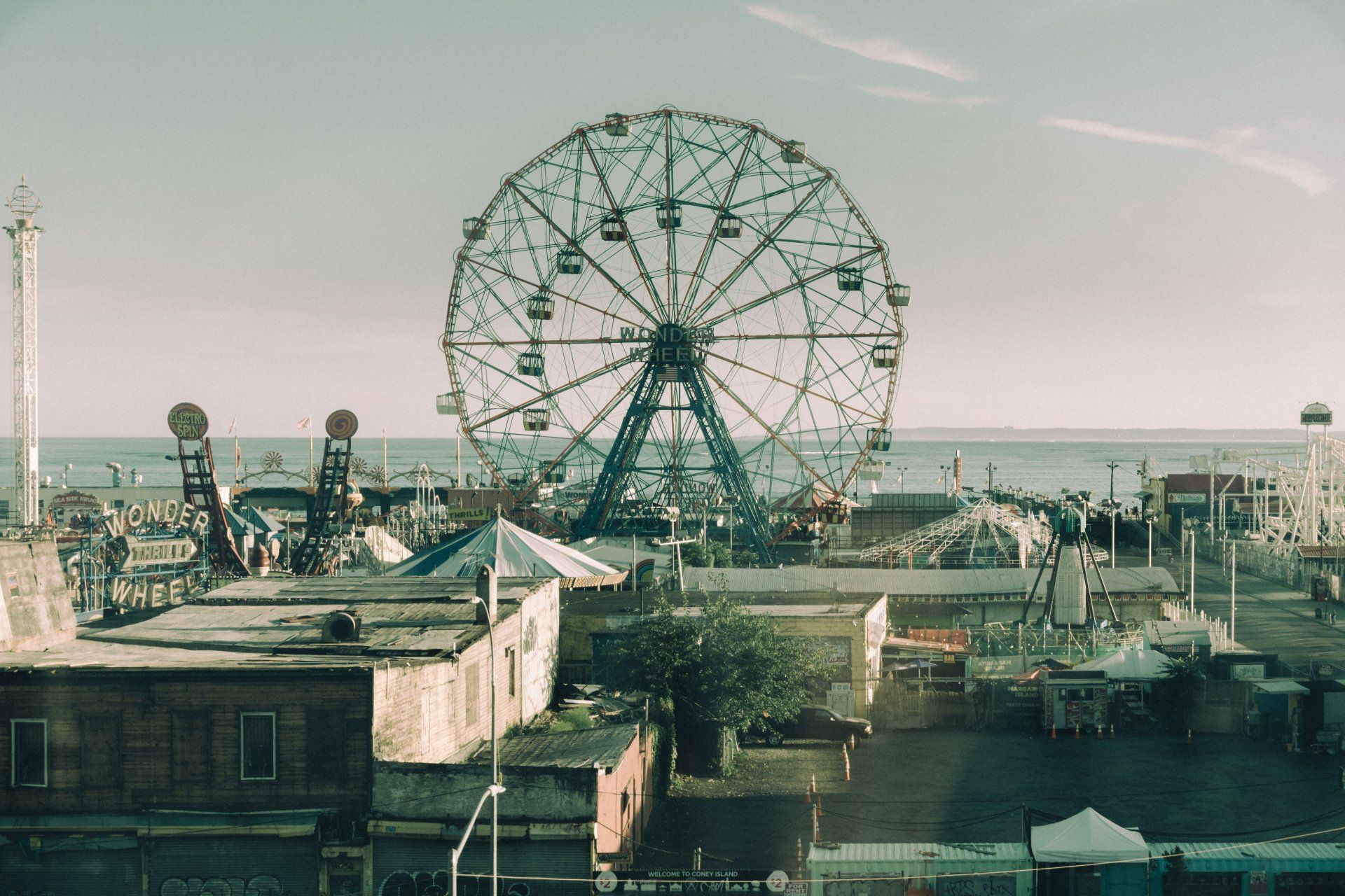 view from the subway Newyork new york coney island brooklyn
