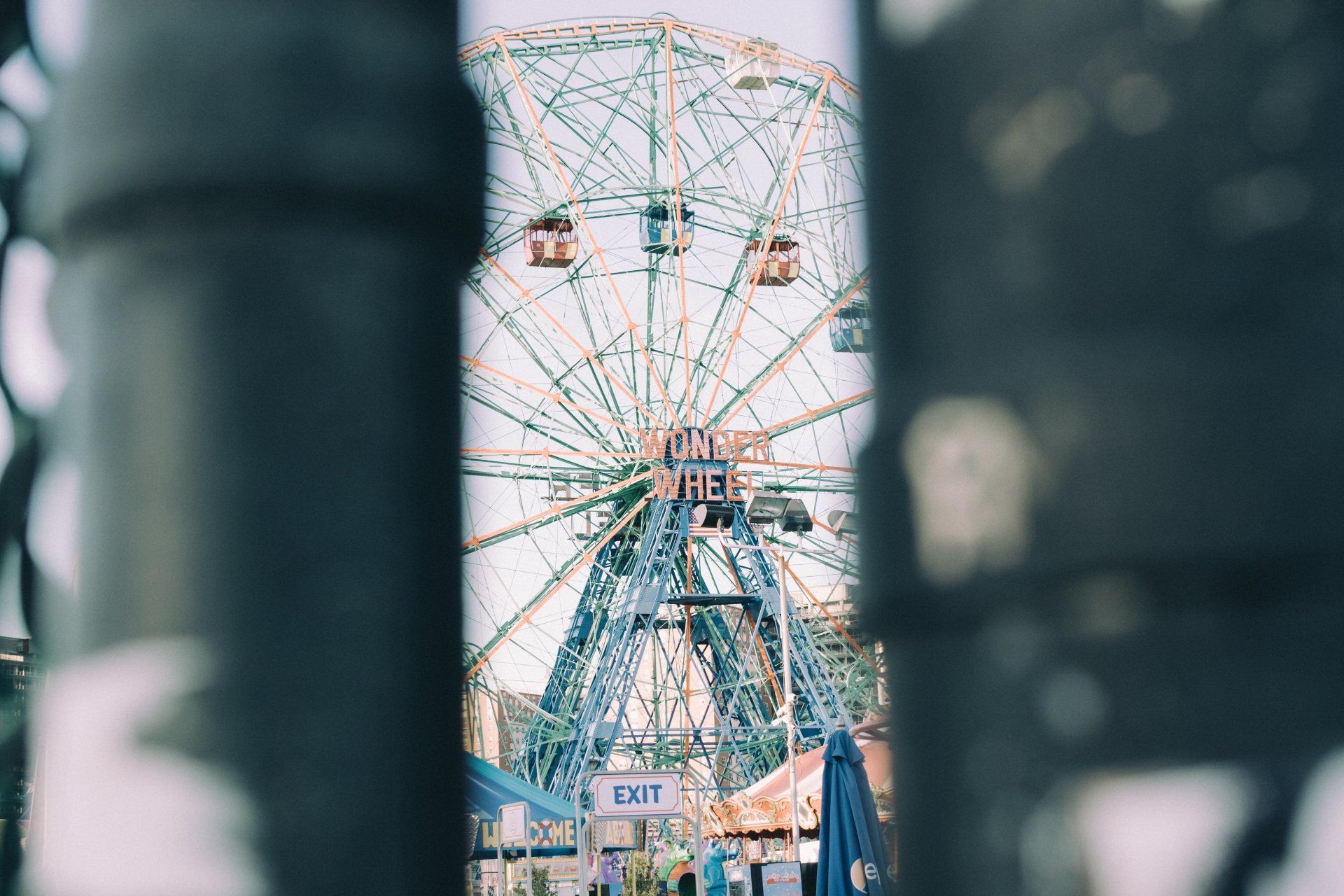 Newyork city coney island brooklyn playground vintage nyc lunapark fineart