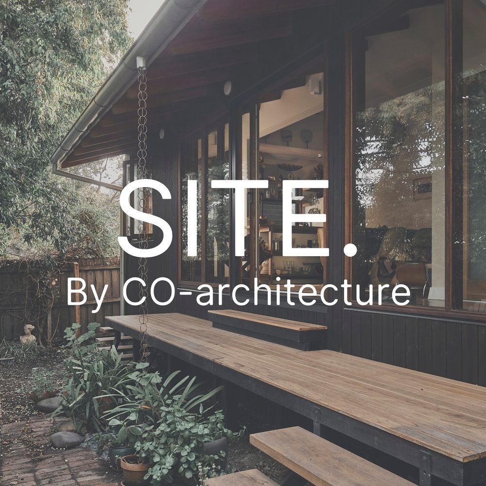 A picture of a house with the words site by co-architecture