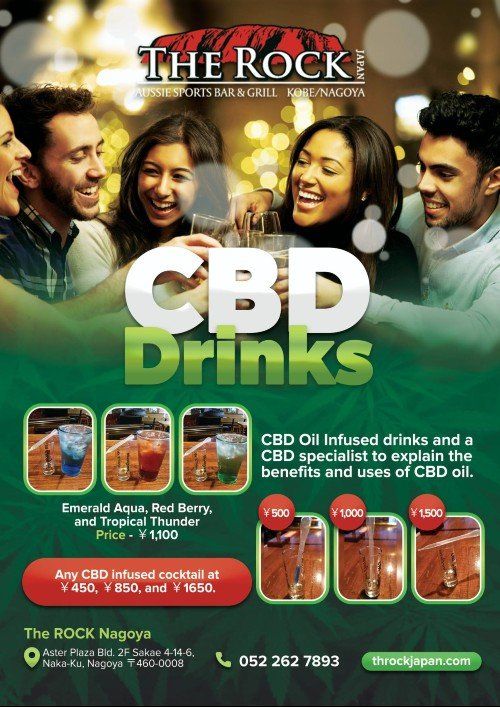 bebidas à base de óleo de CBD