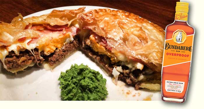 Aussie Meat Pie with Bundaberg