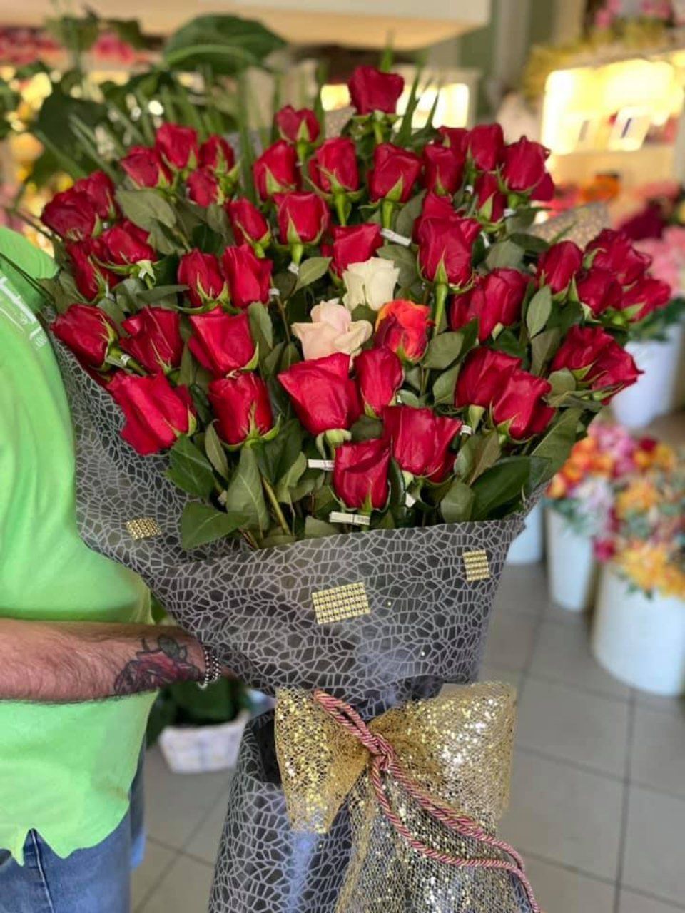 Bouquet di rose rosse