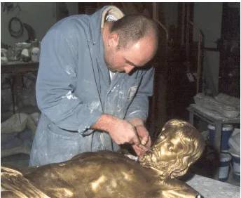 finitura della scultura