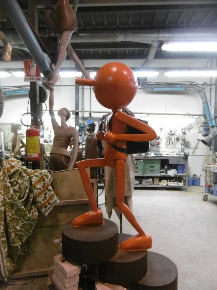 Pinocchio rosso - la Fonderia d'Arte di Firenze
