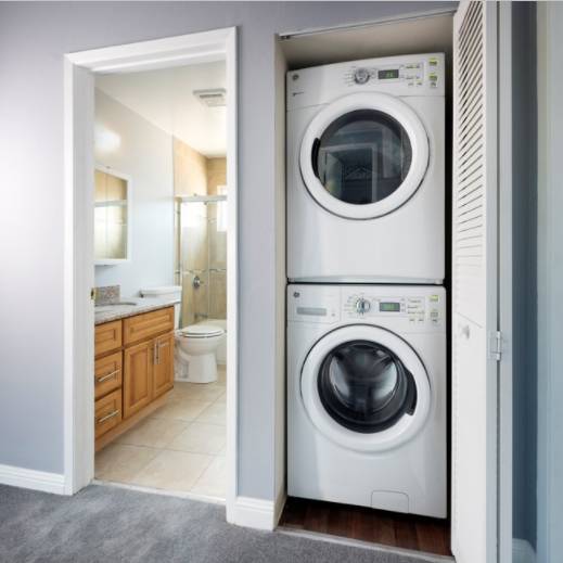 Washer and dryer in unit